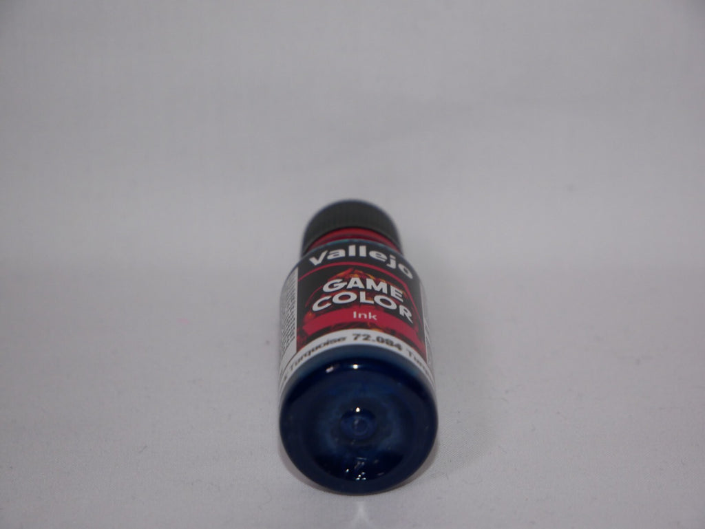 Vallejo Game Color Acrylic Inks Range Dark Turquoise 18ml Dropper Bottle 72.084