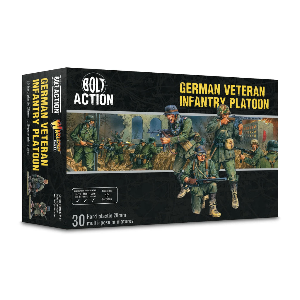Warlord Games Bolt Action 1:56 WWII German Veteran Infantry Platoon - 402013103