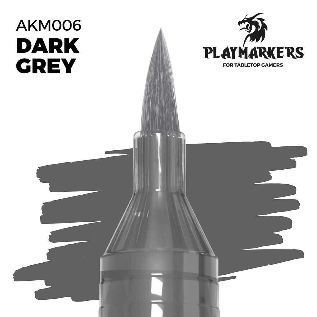 AK Interactive Acrylic Paint Playmarkers For Tabletop Games Dark Grey - AKM006