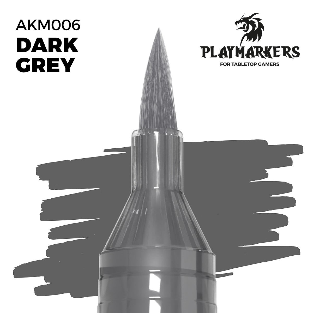 AK Interactive Acrylic Paint Playmarkers For Tabletop Games Dark Grey - AKM006