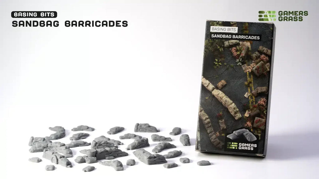 Gamers Grass Basing Bits Sandbag Barricades For Wargaming Mini Bases - GGBB-SB