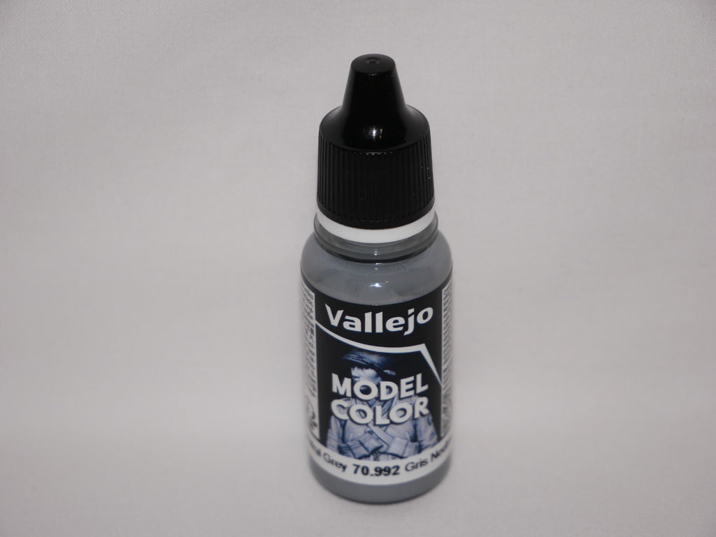 Vallejo Model Color Neutral Grey Acrylic 18ml/0.60 fl oz Dropper Bottle - 70.992