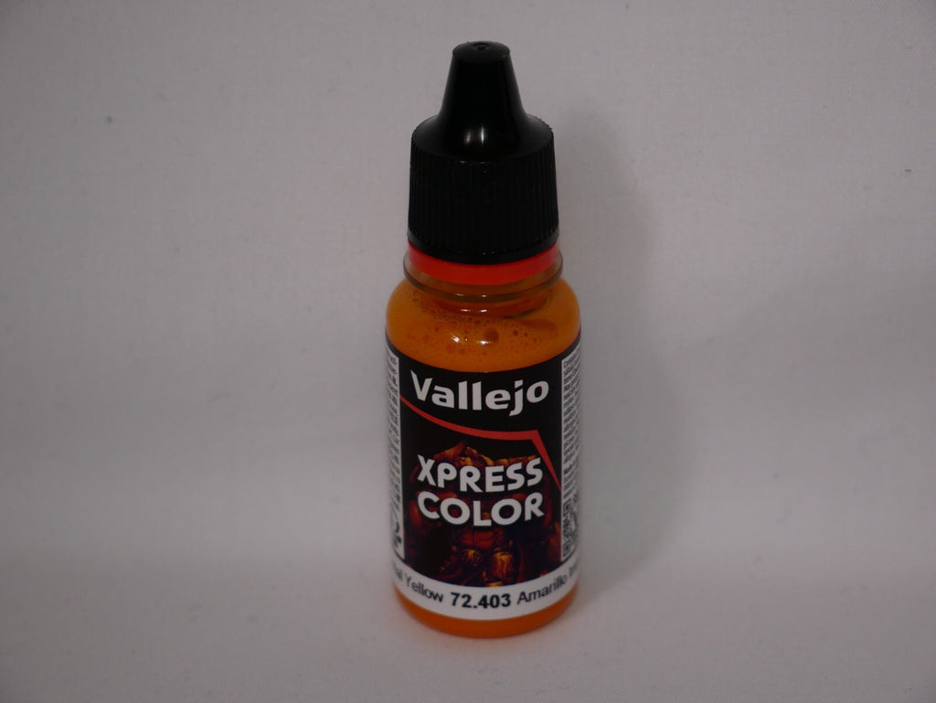 Vallejo Xpress Color Acrylic Range Imperial Yellow 18ml Dropper Bottle - 72.403