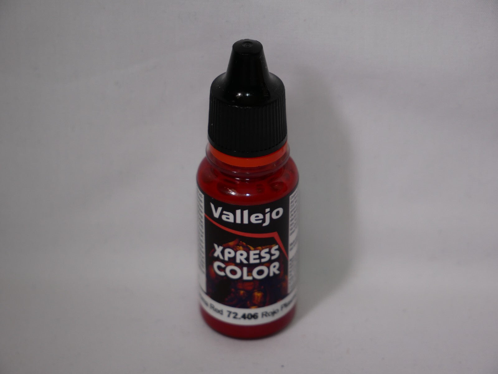 Vallejo Xpress Color Acrylics Plasma Red 18ml/0.6 fl oz Dropper Bottle - 72.406