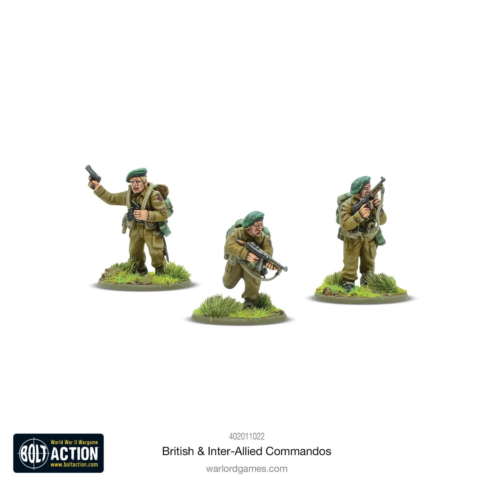 Warlord Games Bolt Action 1:56 Scale British & Inter-Allied Commandos 402011022