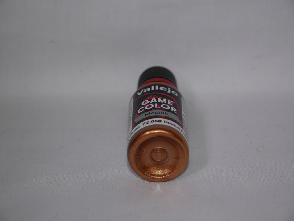 Vallejo Game Color Acrylic Metallics Brassy Bronze 18ml Dropper Bottle - 72.058