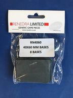 Renedra Limited Generic Scenery & Bases 40 x 60mm Bases 8 Per Pack - RN4060