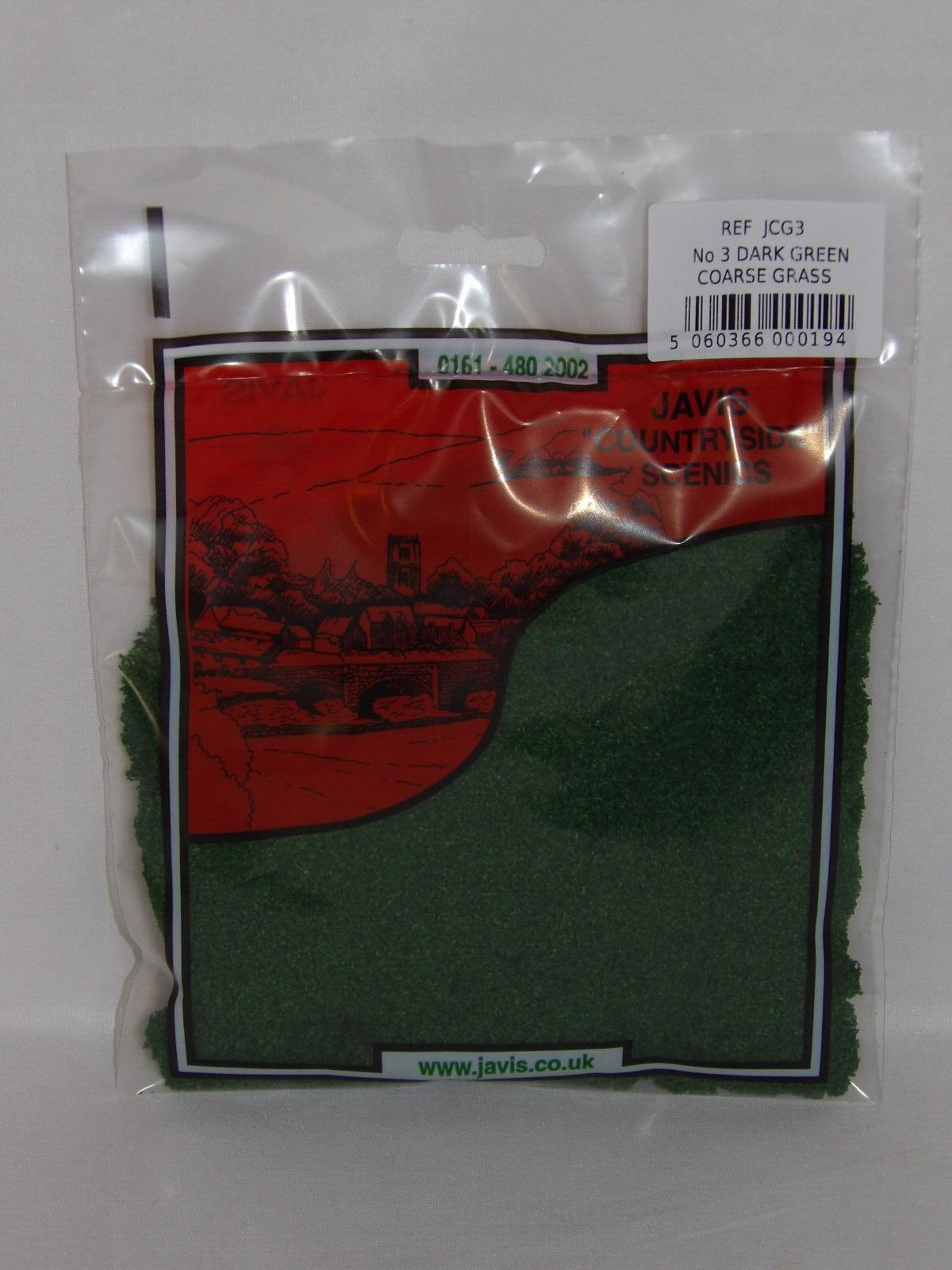 Javis "Countryside" Scenics No 3 Dark Green Coarse Grass JCG3