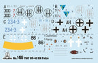 Italeri 1:72 Scale FIAT CR.42 CN Falco Night Fighter Plane Skill Level 2 - 1485