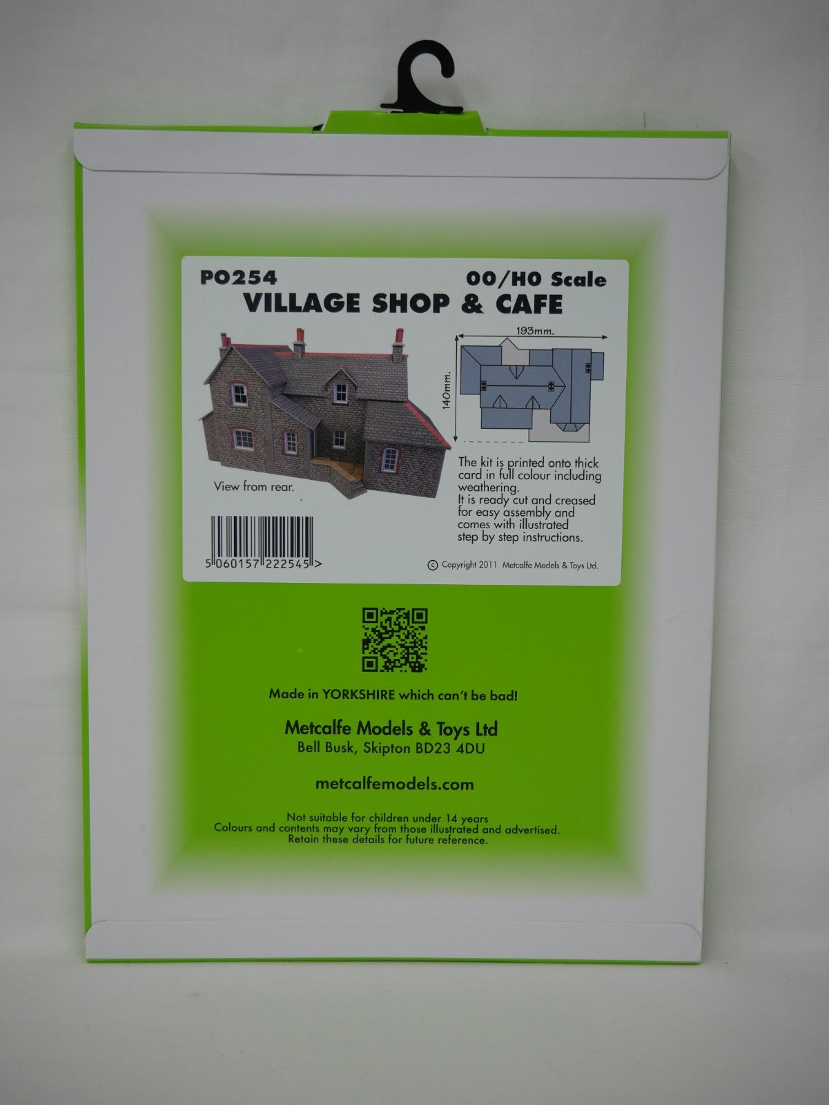 Metcalfe Card Construction Kits OO/HO Scale Model Village Shop & Cafe - PO254