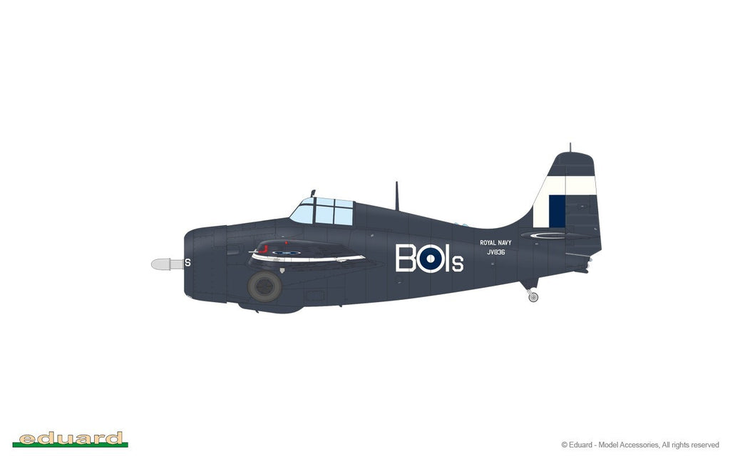 Eduard 1:48 Scale WWII Grumman FM-2 Wildcat ProfiPACK Edition Model Kit - 82205