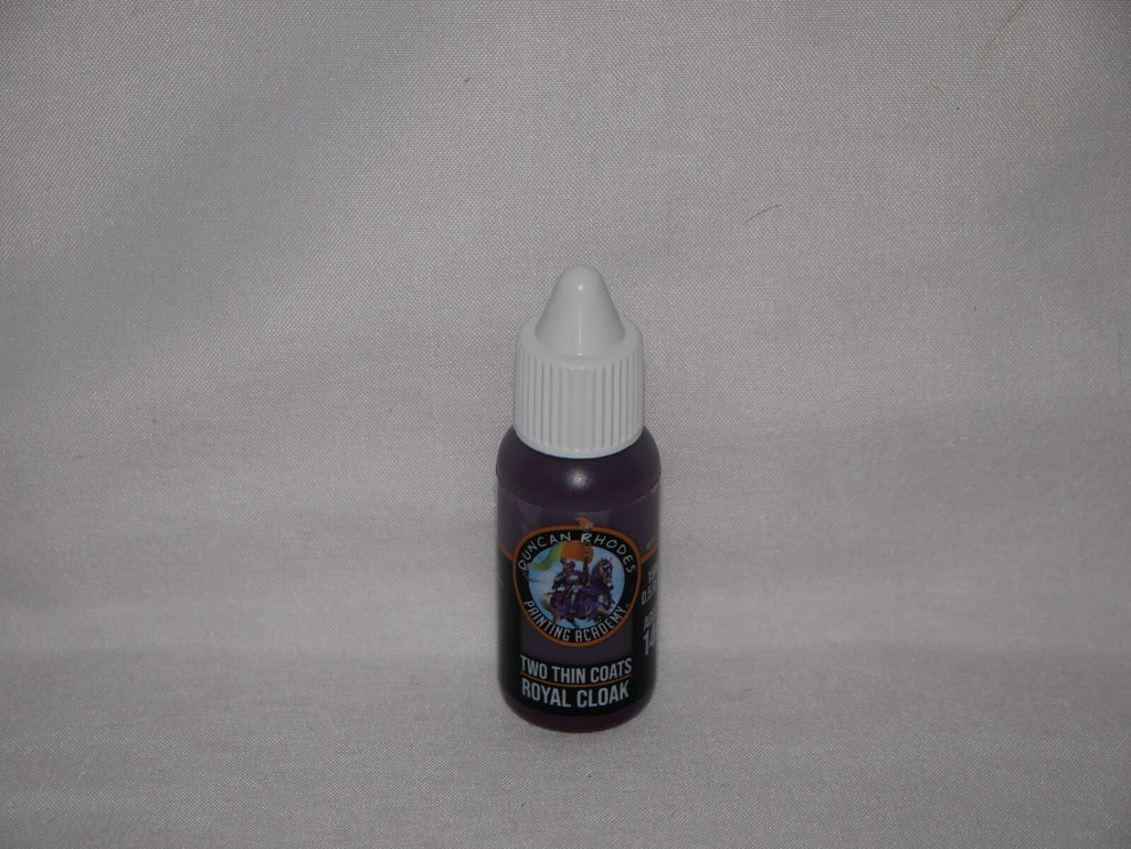 Duncan Rhodes Painting Academy 'Two Thin Coats' Royal Cloak 15ml Dropper - 10046