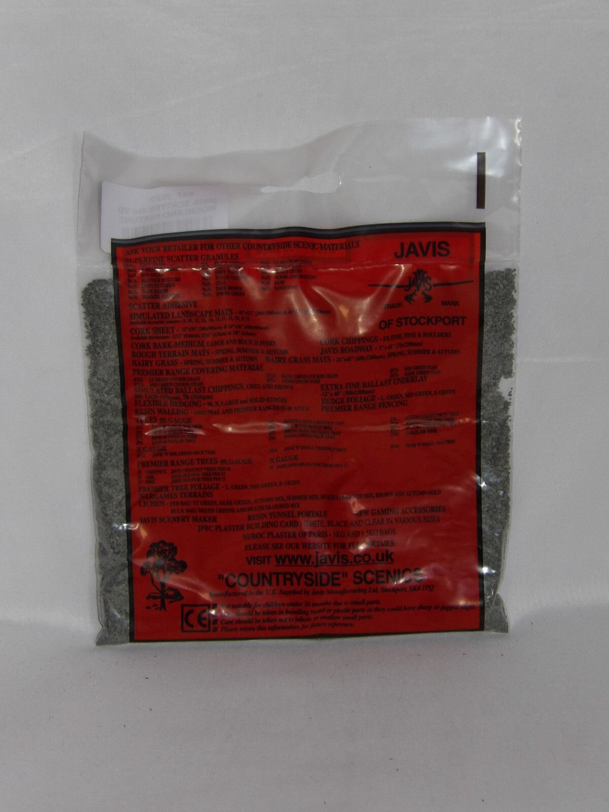 Javis "Countryside" Scenics Standard Extra Fine Ballast Scatter Chippings - JXGST