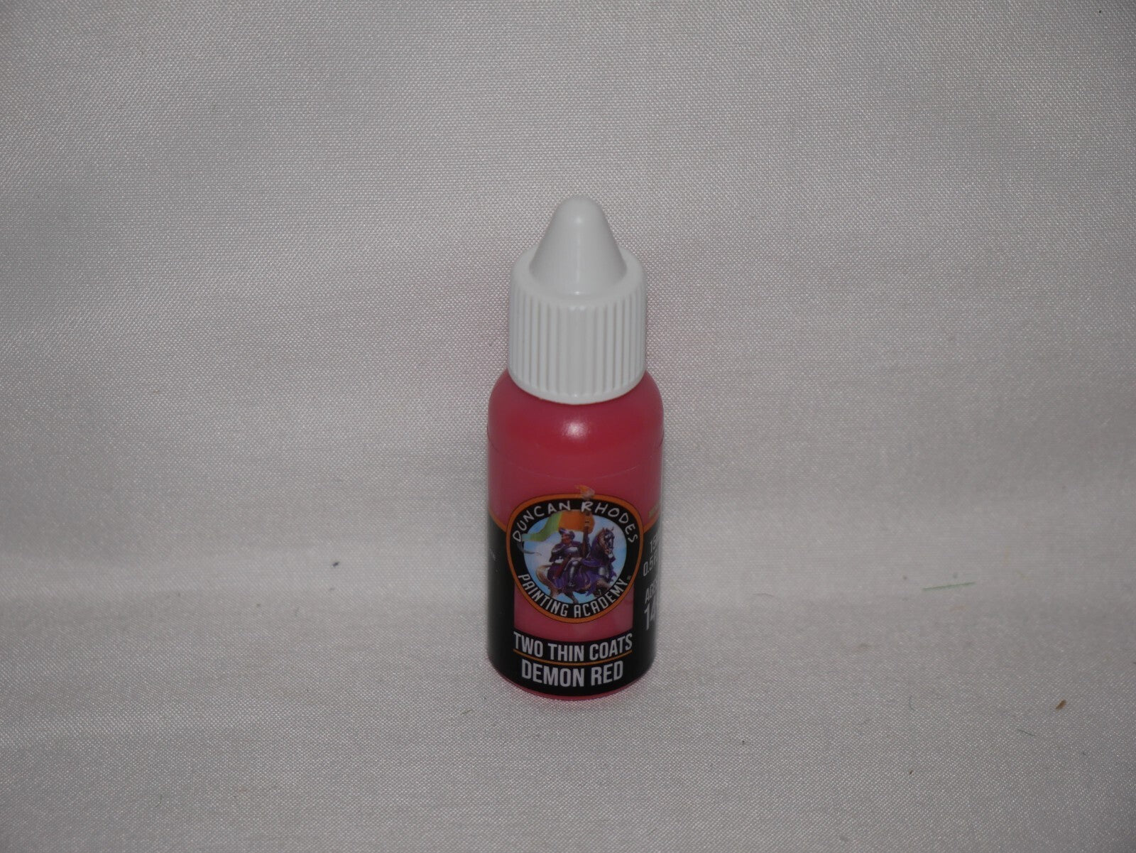 Duncan Rhodes Painting Academy 'Two Thin Coats' Demon Red 15ml Bottle - 10003