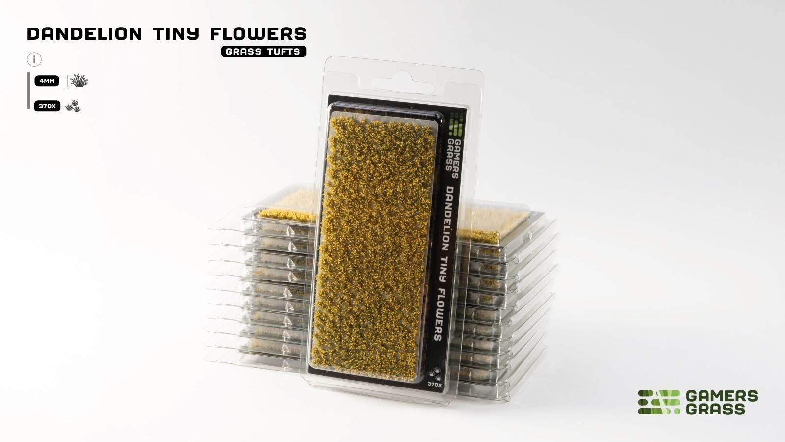 Gamers Grass Dandelion Tiny Flowers Grass Tufts For Bases 370x Per Pack GGFS-DAN