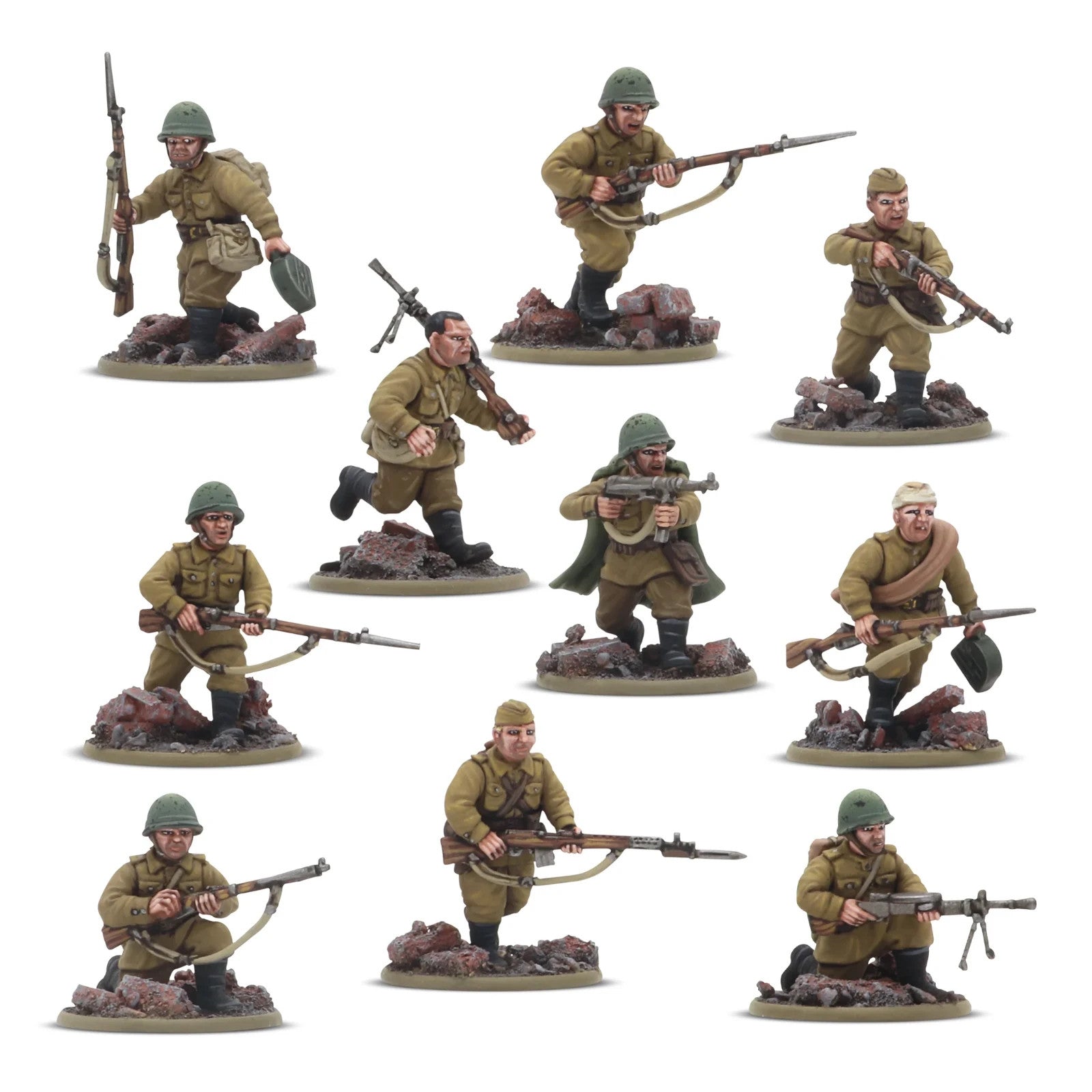 Warlord Games Bolt Action 1:56 Scale WW2 Soviet Army Infantry Platoon 402014008