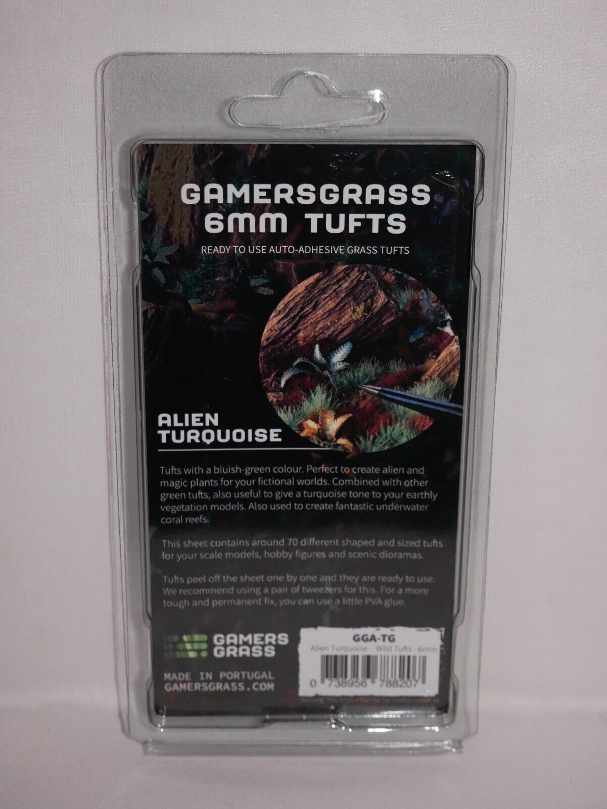 Gamers Grass Alien Turquoise 6mm Tufts For Wargaming Bases (70) Per Pack GGA-TG
