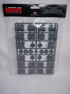 Renedra Ltd Generic Scenery & Bases 1/56 Scale 10 Gabions Grey 1 Frame - RN10GAB