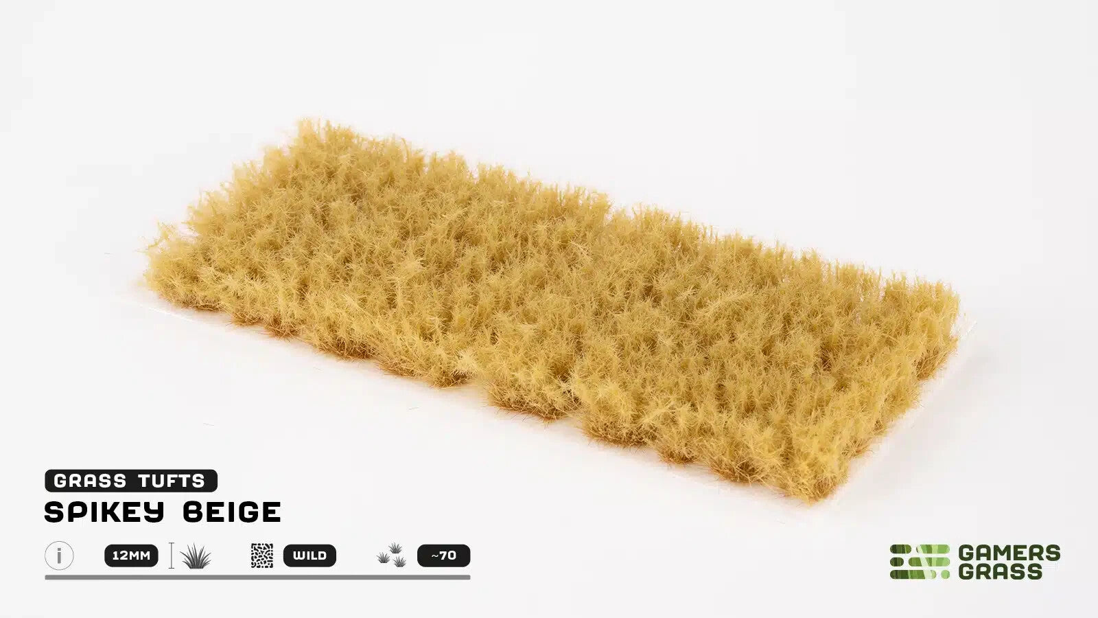Gamers Grass Wild Spikey Beige 12mm Tufts For Wargaming Bases 70 Per Pack GGK-BE
