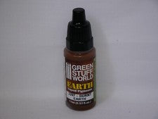 Green Stuff World Liquid Earth Pigments Paint Range Burnt Earth 17ml Bottle 2297
