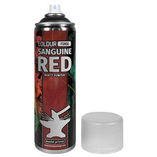 The Colour Forge Sanguine Red Matt Finish Model Primer 500ml Aerosol Spray Can