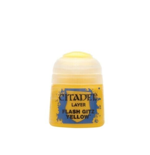 Citadel Colour Layer Flash Gitz Yellow Acrylic 12ml/0.40 fl oz Pot (22-02)
